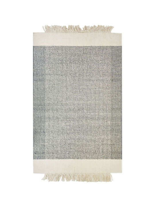 Beliani Χαλί Ορθογώνιο Μάλλινο Grey 160x230cm