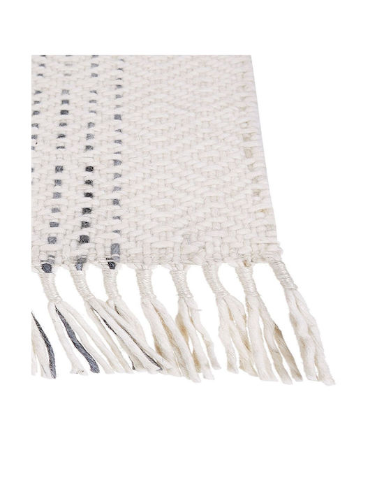 Beliani Teppich Rechteckig Wolle White And Grey