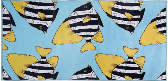 Beliani Χαλί Ορθογώνιο Μπλε 80x140cm