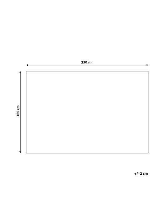 Beliani Χαλί Ορθογώνιο Μπλε 160x230cm