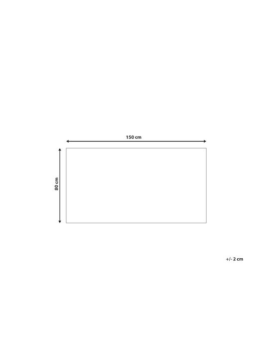 Beliani Χαλί Διάδρομος Καφέ 80x150cm