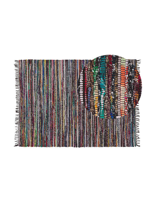 Covor din bumbac Shumee 160 X 230 Cm Dark Multicolor Danca