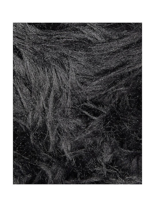 Beliani Αντιολισθητικό Χαλί Ορθογώνιο Black 180x60cm