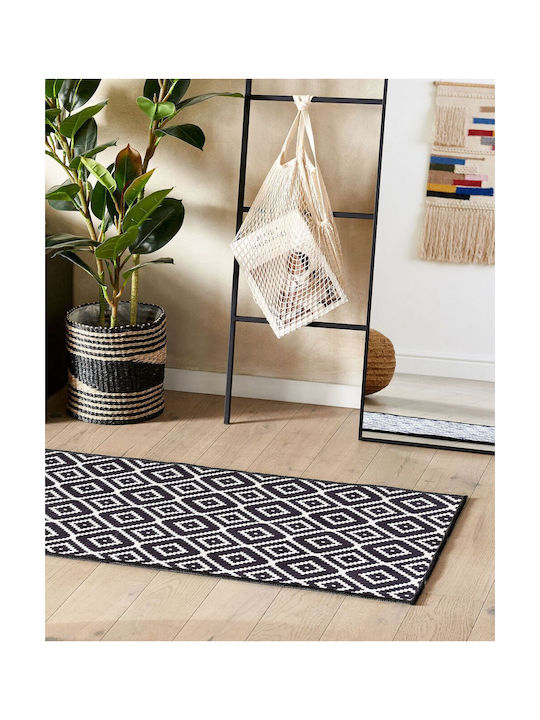 Beliani Χαλί Διάδρομος White-black 60x200cm