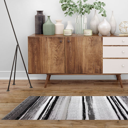 Sidirela Naturalle Χαλί Διάδρομος Καλοκαιρινό Ψάθινο Grey 67x190cm