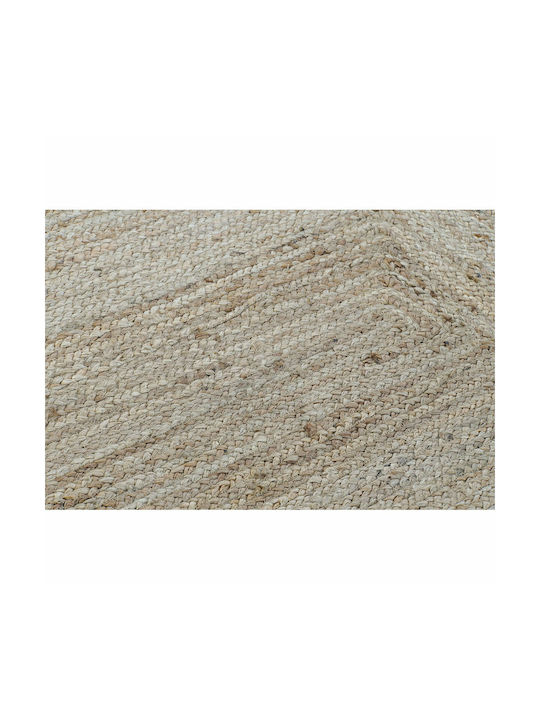 DKD Home Decor Teppich Rechteckig Sommer aus Jute White Utah