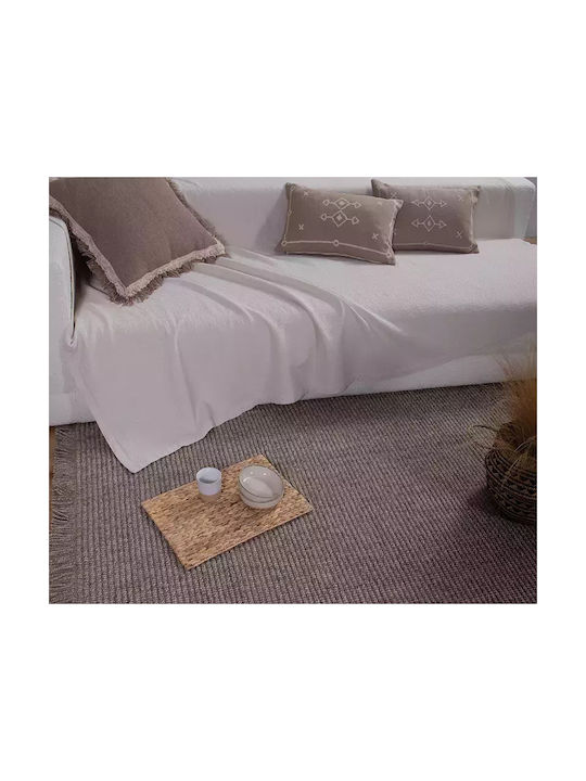 Nef-Nef Homeware Rebel Rutschfest Teppich Rechteckig Sommer aus Jute Beige