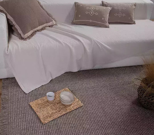 Nef-Nef Homeware Rebel Αντιολισθητικό Χαλί Ορθογώνιο Καλοκαιρινό από Γιούτα Beige 70x140cm