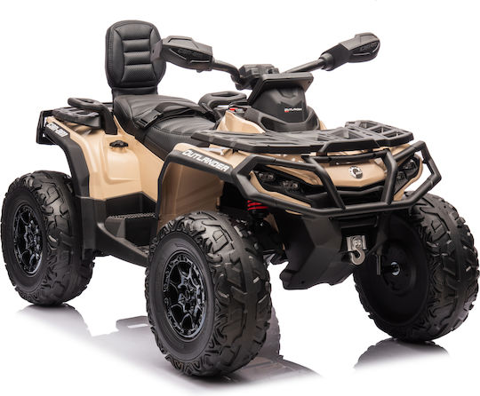 Παιδική Γουρούνα Licensed CAN AM Outlander Ηλεκτροκίνητη 24 Volt Μπεζ