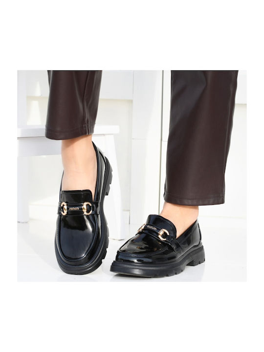 Plato Women's Loafers in Black Color