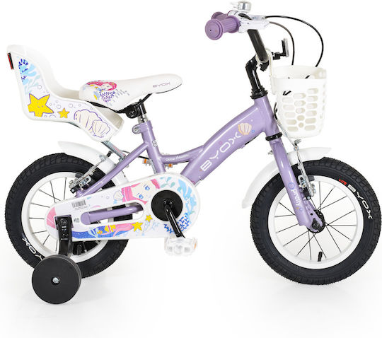 Byox Princess 12" Kinderfahrrad BMX Lila