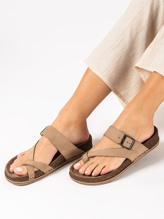 Γυναικεία Σανδάλια Flatforms Καφέ