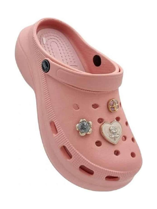 Cubanitas Дамски Клоги Light Pink
