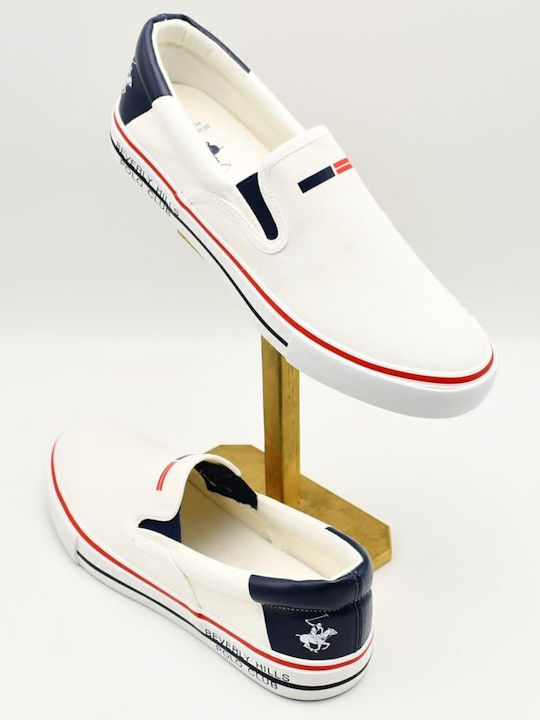 Πάνινα Ανδρικά Slip-On Λευκά