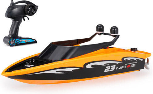 Rc Racing Boat Remote Control Iuni Waterproof Frequency 2.4g Orange
