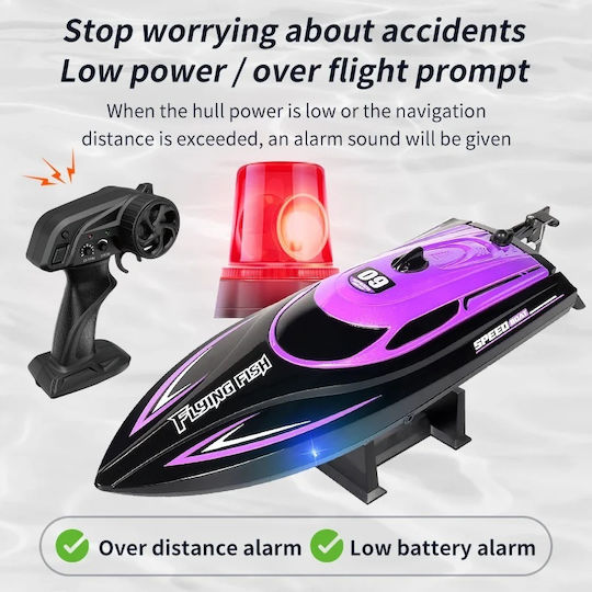 Iuni Hj812 Barcă cu Telecomandă Rc Racing Speed Boat Drift Viteză 25 Km/h 2.4GHz
