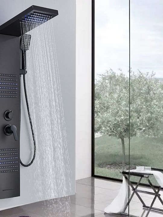 Hydro Massage Column Black