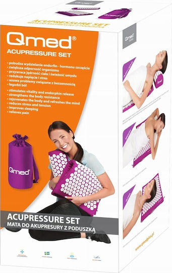 Qmed Mat Massage Acupressure for the Neck & the Back Purple