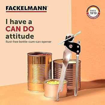 Fackelmann Can Opener for Cans Butterfly Design 15cm