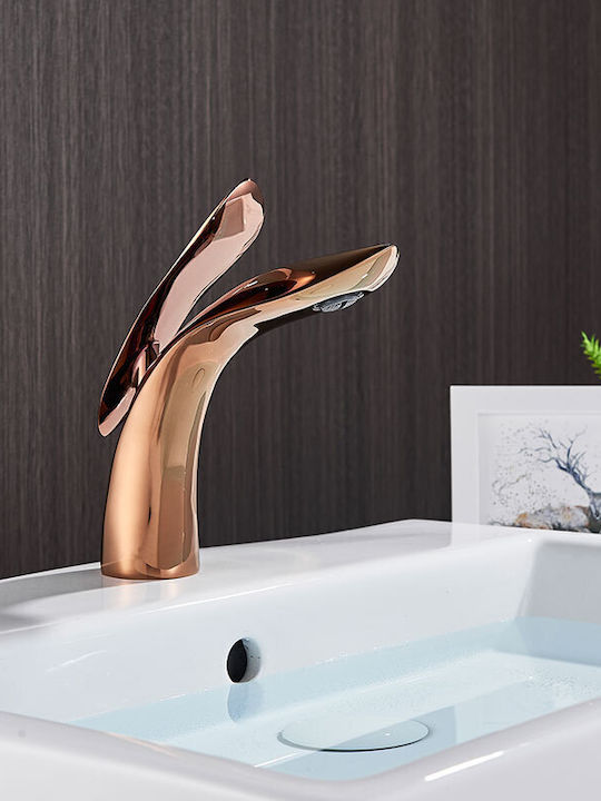 Mixing Sink Faucet Rose Gold DYLL2PMBM