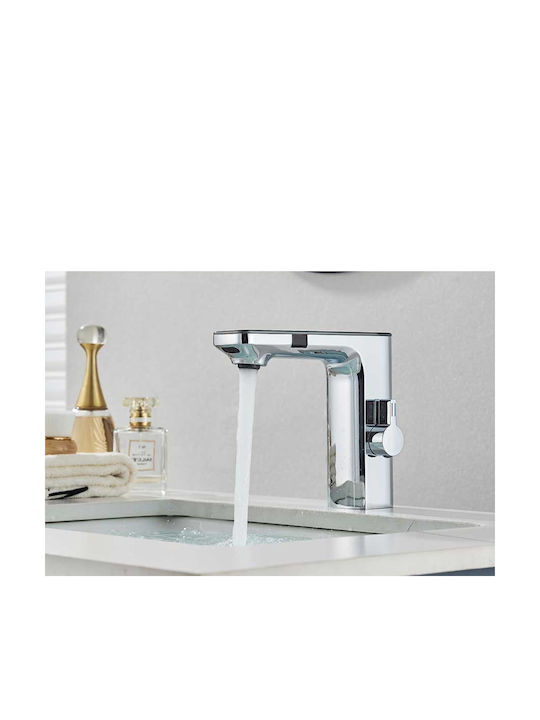 Mixing Sink Faucet with Photocell Sensor Silver D86Z9YYBM