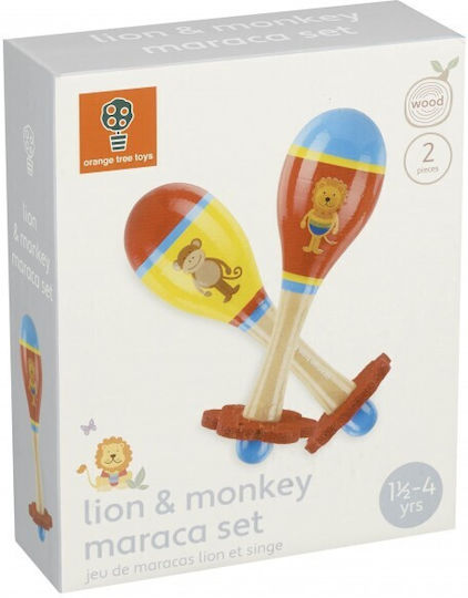 Orange Tree Toys Maracas Lion & Monkey