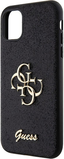 Guess Glitter Script Back Cover Πλαστικό Μαύρο (Apple iPhone 11/XR)