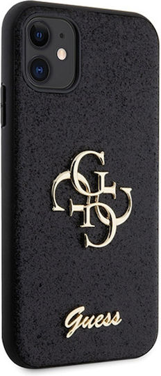 Guess Glitter Script Back Cover Πλαστικό Μαύρο (Apple iPhone 11/XR)