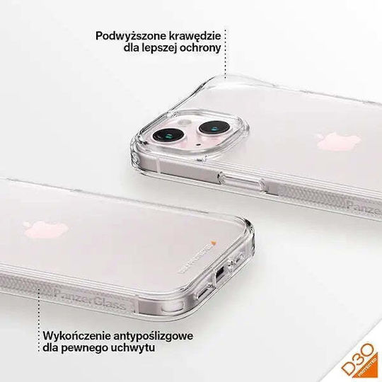 PanzerGlass Hard Umschlag Rückseite Kunststoff Transparent (iPhone 15) 1172