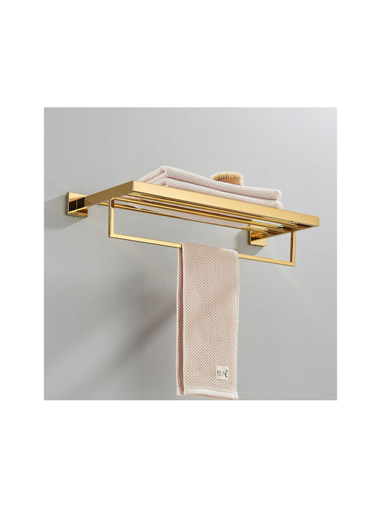 Regal-Einheit Badezimmer Einzel Wandmontage Gold