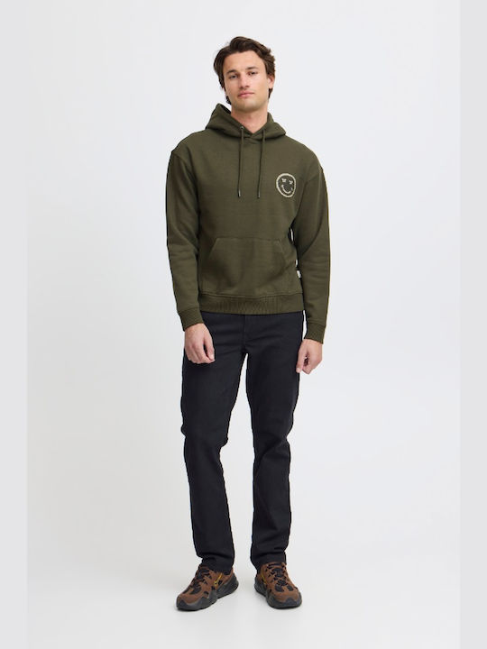 Blend Men's Sweatshirt with Hood Deep Forest (khaki)