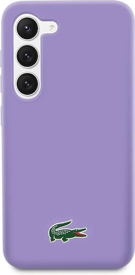 Lacoste Silicone Silicone Back Cover Πλαστικό / Σιλικόνης Μωβ (Galaxy S23)