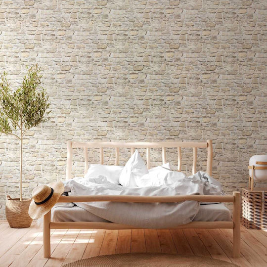 Wall Wallpaper Il Decoro Vinyl Beige 1005x53cm Washable