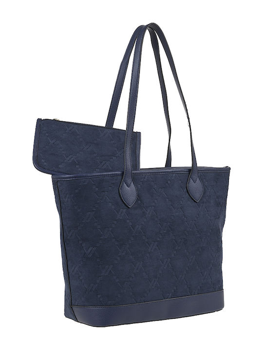 Verde Damen Tasche Schulter Blau