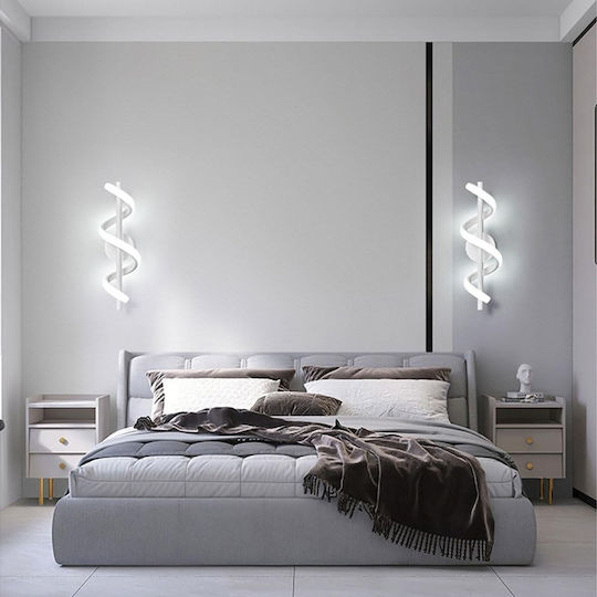 Powertech Leuchte Wand mit Integrierter LED und Neutralweißes Licht 13x17x13cm