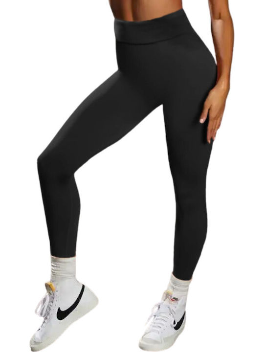 Tina Training Women's Long High Waist Black Leggings