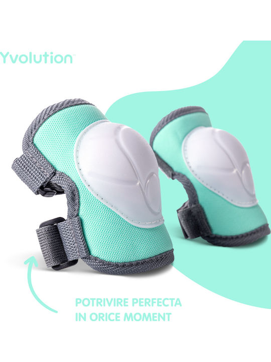 Y Volution Children's Protective Gear Set for Rollers Green