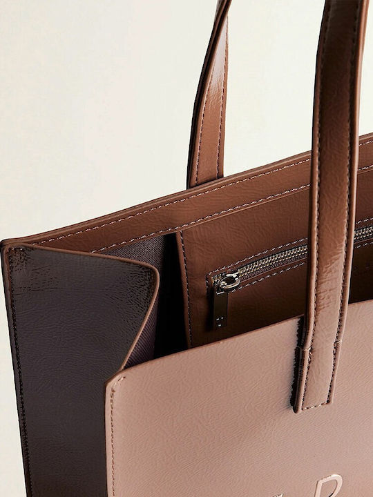 Crinkon Women's Bag Tote Taupe
