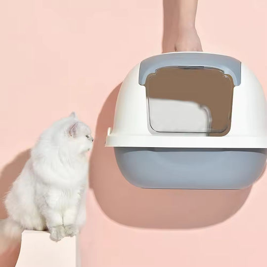Cat Toilet Closed with Sieve Pink L52 x W43 x H42cm