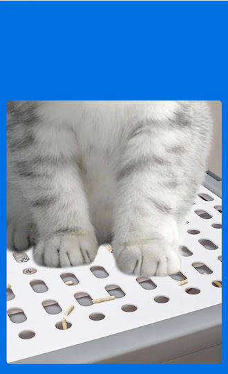Cat Toilet Closed with Sieve Gray L38 x W50 x H39cm