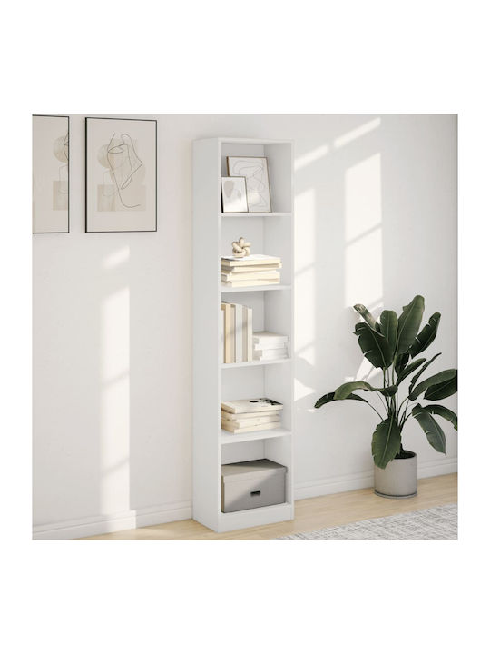 Bookcase White 40x24x176cm