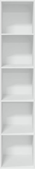 Bibliotecă Albă 40x30x189 cm