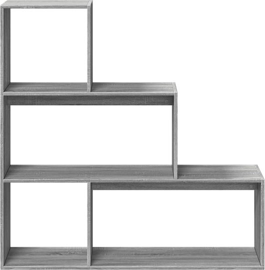 Bibliothek Grau 123x29x123cm