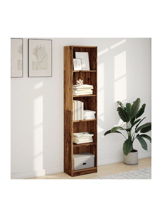 Bookcase Coffee 40x24x176cm