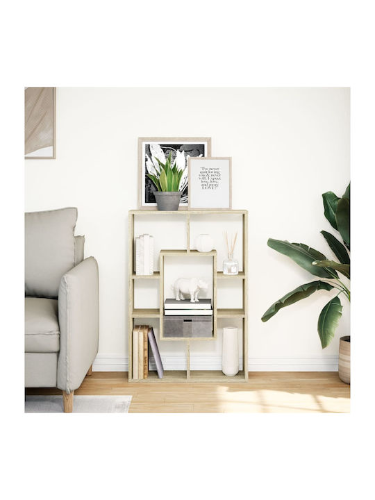 Bookcase Sonoma Oak 63x20x90cm