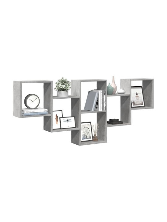 Shelf Wall Grey Concrete 159x18x66cm