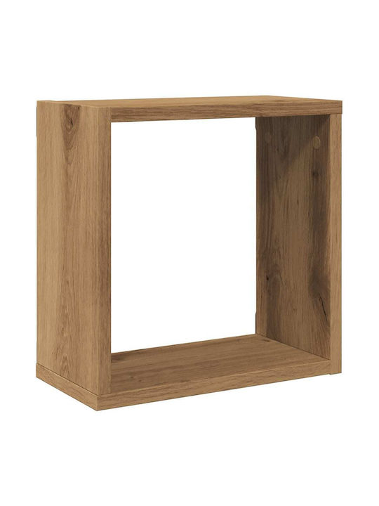Ράφια Τοίχου Αρτισιανή Δρυς (2τμχ) 30x15x30εκ.