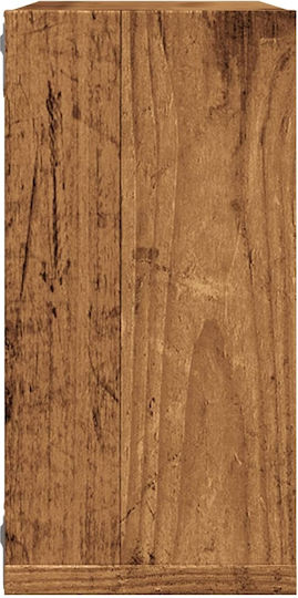 Rafturi De Perete Aspect Lemn Vechi (4 Bucăți) 30x15x30 Cm