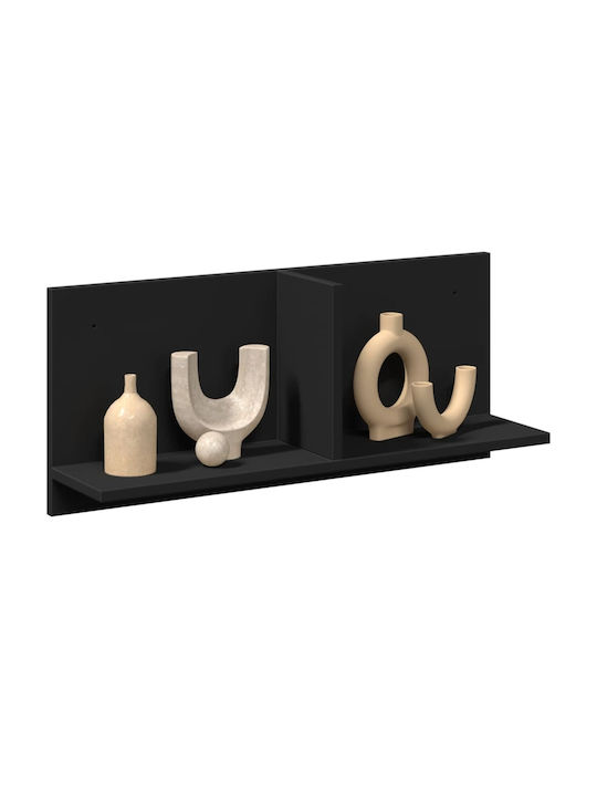 Wall Shelf Black 70x16.5x30cm
