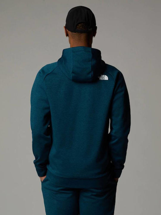 The North Face Herren Sweatshirt Jacke mit Kapuze Petrol